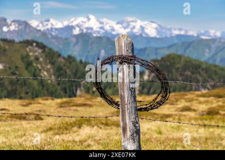 Wanderung auf dem Almenweg durch das Salzburgerland, Großarl, Salzburg, Österreich Stockfoto