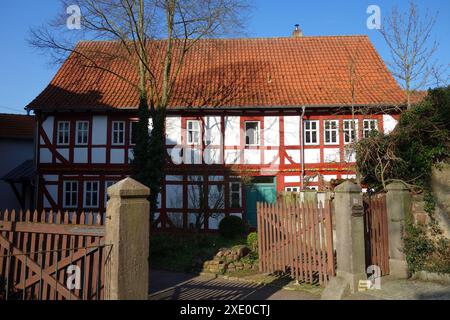 Pfarrei der Stadtkirche Schlitz im Landkreis Vogelsberg in Hessen Stockfoto