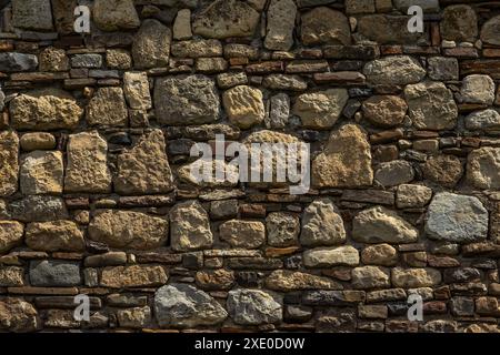 Alte Stein und Ziegel-Wand-Hintergrund Stockfoto