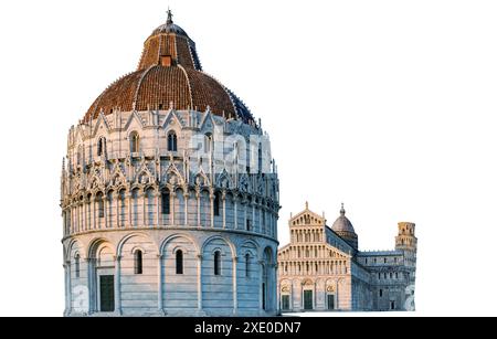 Architekturkomplexe auf dem Platz der Wunder in Pisa Stockfoto