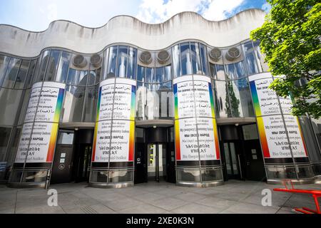 Eingangsbereich zur Kunst- und Ausstellungshalle der Bundesrepublik Deutschland, Bonn, Nordrhein-Westfalen, Deutschland. Eingangsbereich zur Kunst- und Stockfoto