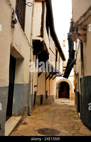 Straße in Losar de la Vera, Caceres, Spanien Stockfoto