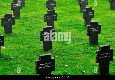 Kriegsfriedhof in der Nähe von Cuacos de Yuste, Caceres, Spanien Stockfoto