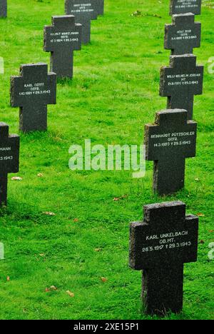 Kriegsfriedhof in der Nähe von Cuacos de Yuste, Caceres, Spanien Stockfoto