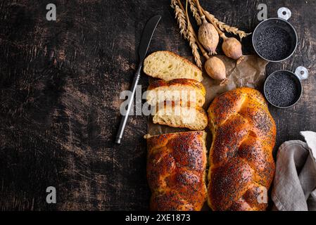 Traditionelles jüdisches sabbath Challah Brot Stockfoto