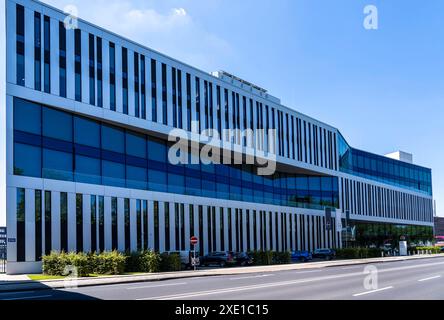 Unternehmenszentrale der Covestro AG in Leverkusen, am Chempark, NRW, Deutschland Covestro *** Unternehmenszentrale der Covestro AG in Leverkusen, im Chempark, NRW, Deutschland Covestro Stockfoto