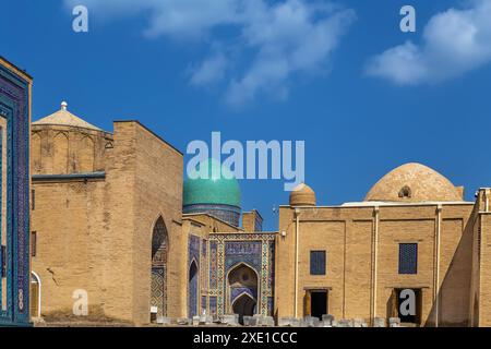 Shahi Zinda Mausoleum Komplex, Samarkand, Usbekistan Stockfoto