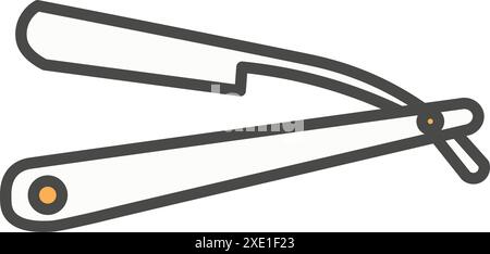 Alte Rasiermesser-Vektor-Ikone Stock Vektor