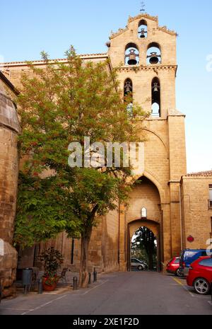 Kirche von San Juan Bautista, Laguardia, Rioja Alavesa, Araba, Baskisches Land, Spanien Stockfoto