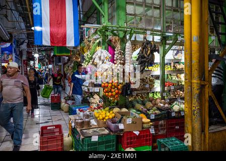 Geschäftiger Central Market, San Jose, Costa, Rica Stockfoto