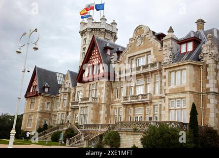 Magdalena Palast Host Sommerkurse durch Menéndez Pelayo International University, Santander, Kantabrien, Spanien Stockfoto