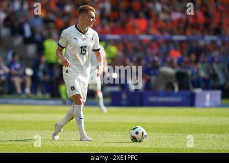 BERLIN, DEUTSCHLAND - 25. JUNI: Philipp Lienhart aus Österreich beim Gruppenspiel der UEFA EURO 2024 zwischen den Niederlanden und Österreich im Olympiastadion am 25. Juni 2024 in Berlin. (Foto von Andre Weening/Orange Pictures)/Alamy Live News Stockfoto