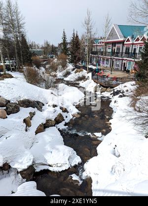 Straßenszenen rund um die Stadt breckenridge colorado Stockfoto