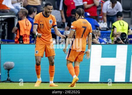 Berlin, Deutschland, 25. Juni 2024. Cody Gakpo aus Holland und ANP KOEN VAN WEEL/Alamy Live News/Alamy Live News Stockfoto