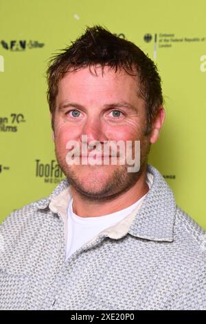 London, Großbritannien. 25. Juni 2024. Peter Coonan nimmt an der Weltpremiere von „Kathleen is Here“ während des 32. Raindance Film Festivals im Curzon Soho Cinema Teil. Das Foto sollte lauten: Matt Crossick/Empics/Alamy Live News Stockfoto