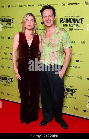 London, Großbritannien. 25. Juni 2024. Eva Birthistle besuchte die Weltpremiere von „Kathleen is Here“ während des 32. Raindance Film Festivals im Curzon Soho Cinema. Das Foto sollte lauten: Matt Crossick/Empics/Alamy Live News Stockfoto