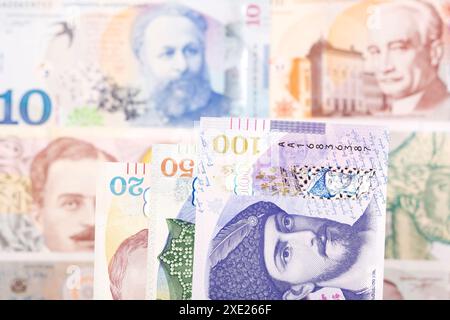 Georgisches Geld ein geschäftlicher Hintergrund Stockfoto