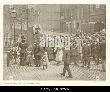 "Punch and Judy" oder das legitime Drama Fine Arts. 1910 Stockfoto