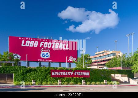 ALBUQUERQUE, NM, USA - 19. MAI 2024: University Stadium an der University of New Mexico. Stockfoto