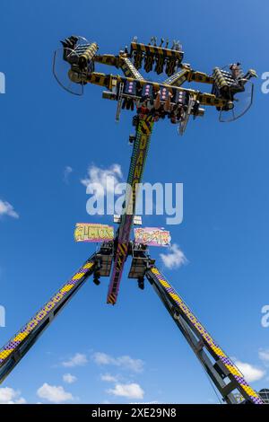 Das Hopping auf Newcastle's Stadtmoor Stockfoto