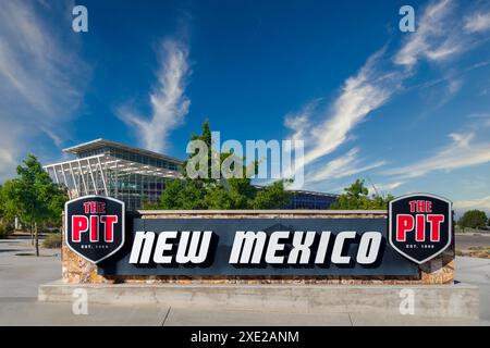 ALBUQUERQUE, NM, USA - 19. MAI 2024: Das Pit-Stadion an der University of New Mexico. Stockfoto