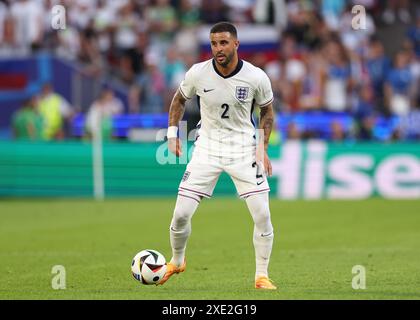 Köln, Deutschland. Juni 2024. Kyle Walker aus England in Aktion beim Spiel der UEFA-Europameisterschaft im Kölner Stadion. Der Bildnachweis sollte lauten: David Klein/Sportimage Credit: Sportimage Ltd/Alamy Live News Stockfoto