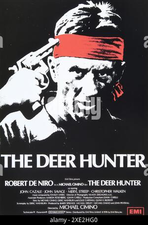 Viersen, Deutschland - 9. Mai. 2024: Original-offizielles Filmposter The Deer Hunter aus dem Jahr 1978 Stockfoto