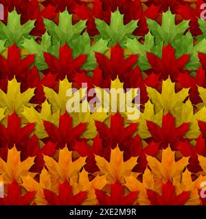 Der Herbst hinterlässt den Hintergrund. Nahtloses Kachelmuster. Tapete, Hintergrund, Geschenkpapier. Stockfoto