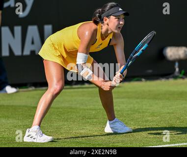 Eastbourne, Großbritannien, 25. Juni 2024. Daria KASATKINA schlug Xinyu WANG (PIC) während des Rothesay International Tennis Tournament im Devonshire Park, Eastbourne, East Sussex, Großbritannien. Stockfoto