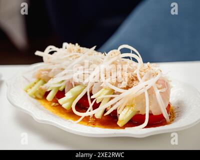 Fisch Ceviche, Sebiche, Cebiche, Seviche Stockfoto