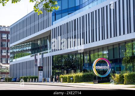 Hauptsitz der Covestro AG in Leverkusen, Chempark, NRW Stockfoto