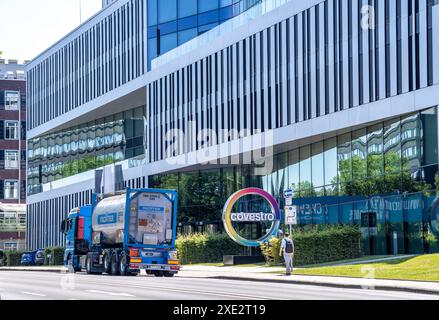 Hauptsitz der Covestro AG in Leverkusen, Chempark, NRW Stockfoto