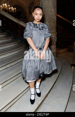 Paris, Frankreich. . Juni 2024. Griff besucht CHANEL Haute Couture Herbst/Winter 2024-2025 auf der Pariser Haute Couture Fashion Week am 2024. Juni - Paris, Frankreich 25/06/2024 Credit: dpa/Alamy Live News Stockfoto