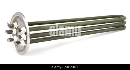 Spiralschirme für den Kessel. Heizelement für elektrische Heizung. Stockfoto