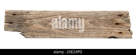 Seeschwalben Holzplanke isoliert auf weißem Hintergrund. Vorlagenmodell Stockfoto