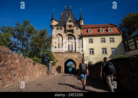 Auf dem Weg nach Albrechtsburg in MeiÃŸen Stockfoto