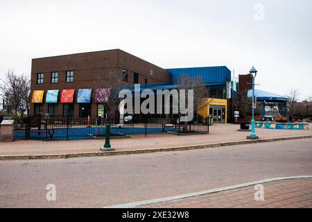 Arts & Culture Centre an der Acadie Avenue in Dieppe, New Brunswick, Kanada Stockfoto