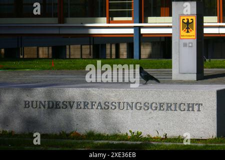 Bundesverfassungsgericht Karlsruhe Stockfoto