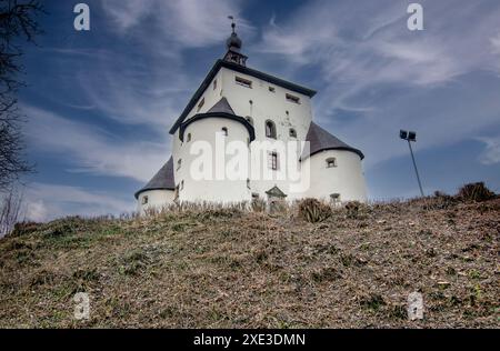 Das Neue Schloss in Banska Stiavnica, Slowakei. Unesco-Weltkulturerbe. Stockfoto