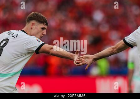 Alexander Prass aus Österreich bei der UEFA Euro 2024 - Holland gegen Österreich, UEFA-Fußball-Europameisterschaft in Berlin, Deutschland, 25. Juni 2024 Stockfoto