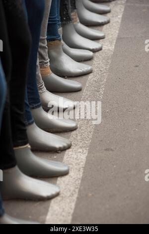 Mode- und Modedesign ein moderner Schneider Stockfoto