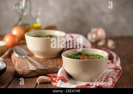 Caldo verde Suppe Stockfoto