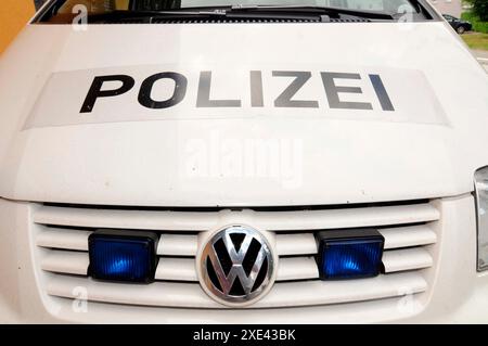 Symbole und Zeichen der Polizei österreichs Stockfoto