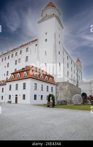 Schloss Bratislava. Bratislavsky hrad. Slowakei. Stockfoto