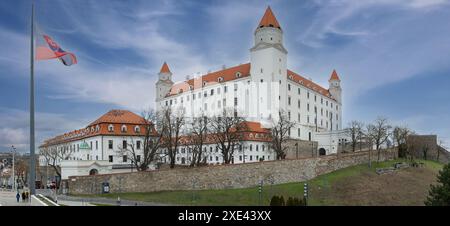 Schloss Bratislava. Bratislavsky hrad. Slowakei. Stockfoto