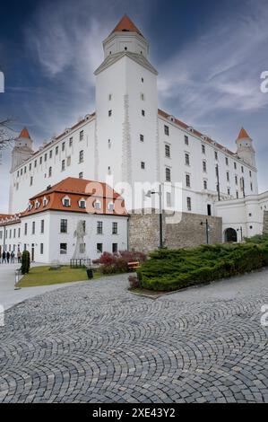 Schloss Bratislava. Bratislavsky hrad. Slowakei. Stockfoto