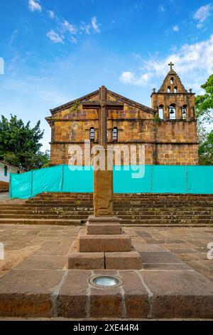 Santa Barbara Chapel - Capilla de Santa Barbara, Barichara, Kolumbien Stockfoto