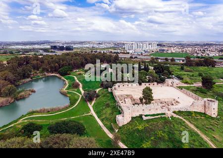 Die antike Stadt Antipatris Stockfoto