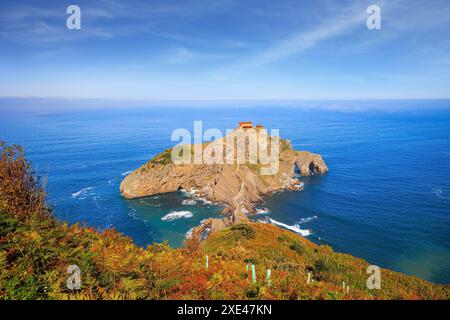 Der Strand in der Bucht von Biskaya Stockfoto