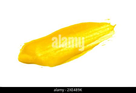 Färbung von gelbem amerikanischem Senf isoliert Stockfoto